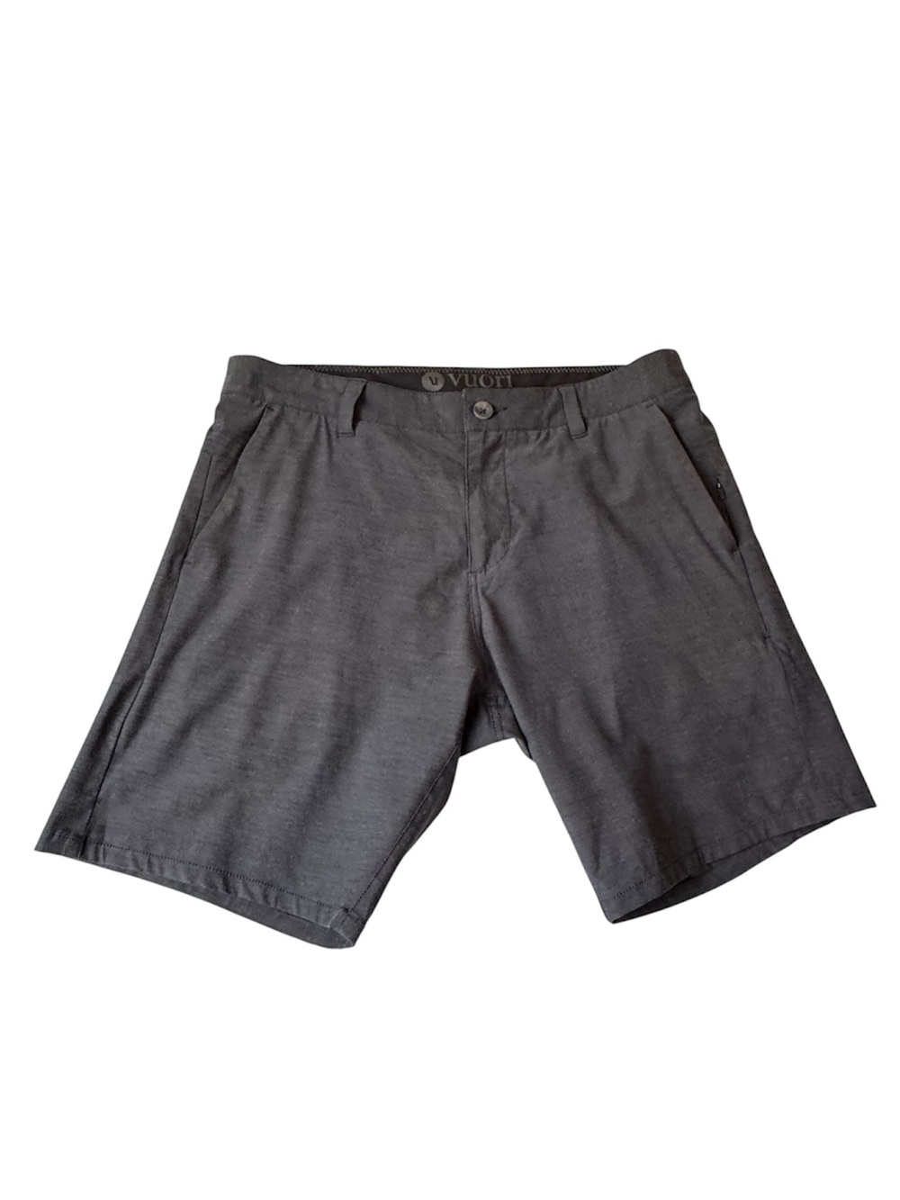 VUORI Aim Shorts Men's Size 32 Dark Gray Performance Performance Stretch V368